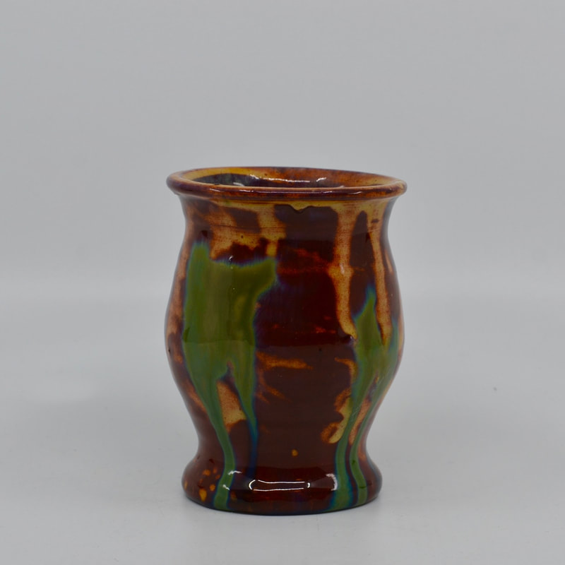 Splatter glazed vase by Axel Ebring of Vernon circa 1940s