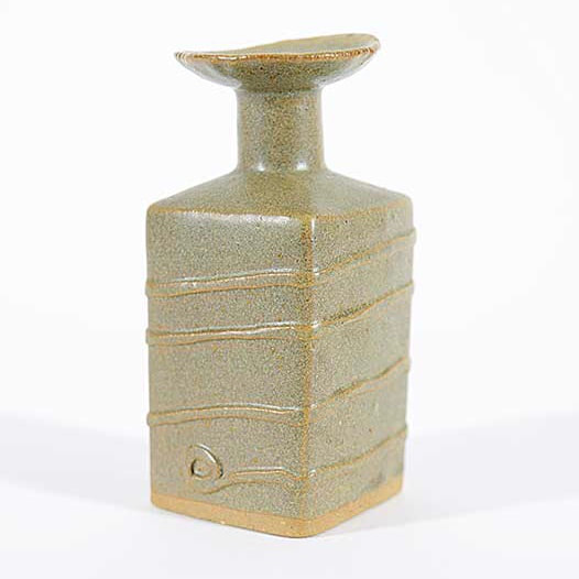Small hand built pottery vase by Kathleen Hamilton